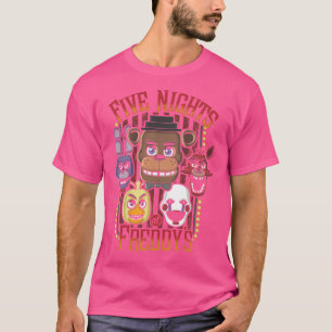 T-shirt Cinq Nuits À Freddys Pizzeria MultiCharacter