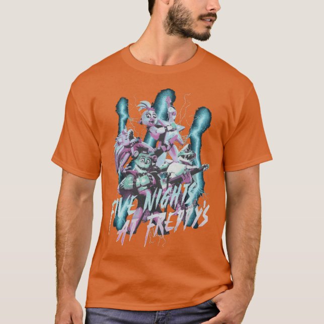 T-shirt Cinq Nuits Chez Freddys Rétro 90s (Devant)