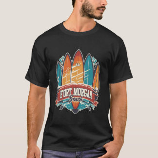T-shirt Cinq planches de surf Fort Morgan Beach Al