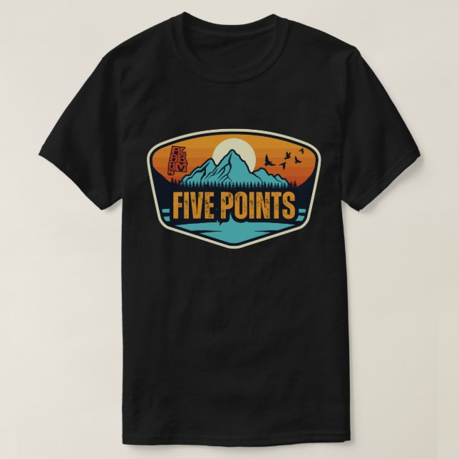 T-shirt Cinq Points, Alabama (Design devant)