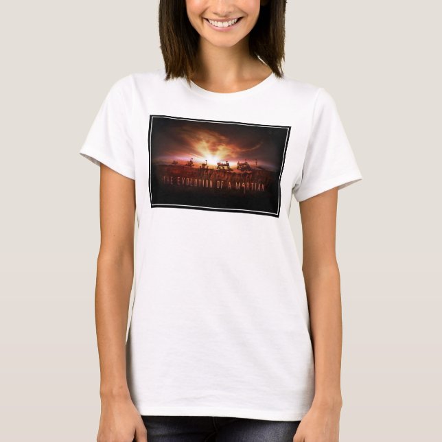 T-shirt Cinq rovers Mars réussis (Devant)