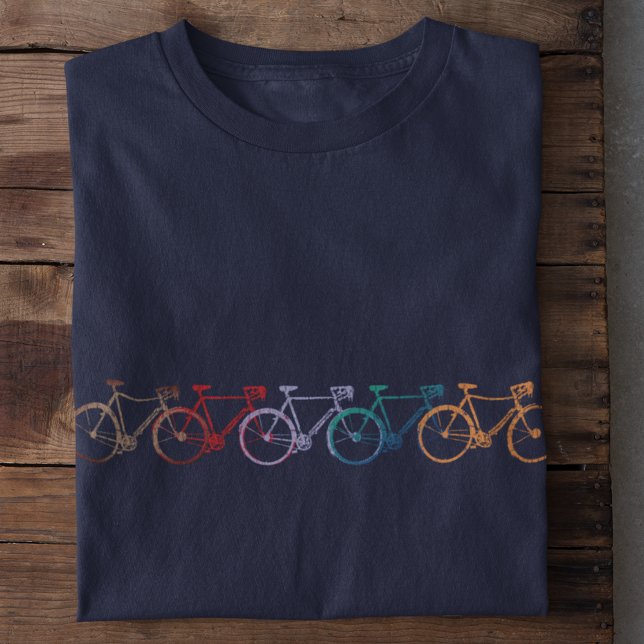 T-shirt cinq vélos de différentes couleurs cool (Créateur téléchargé)