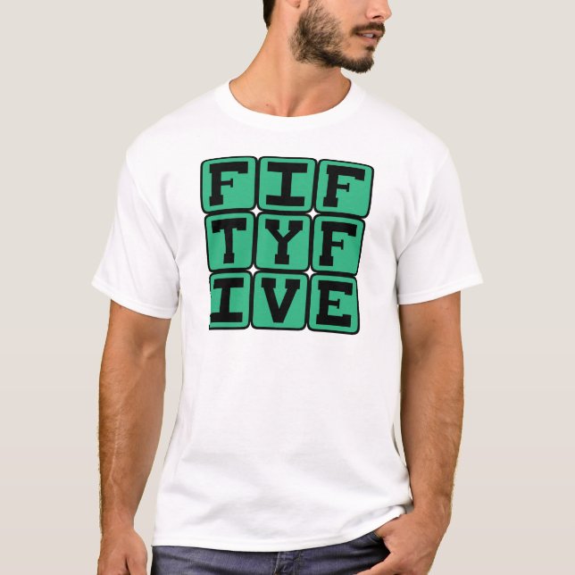 T-shirt Cinquante Cinq, Numéro 55 (Devant)