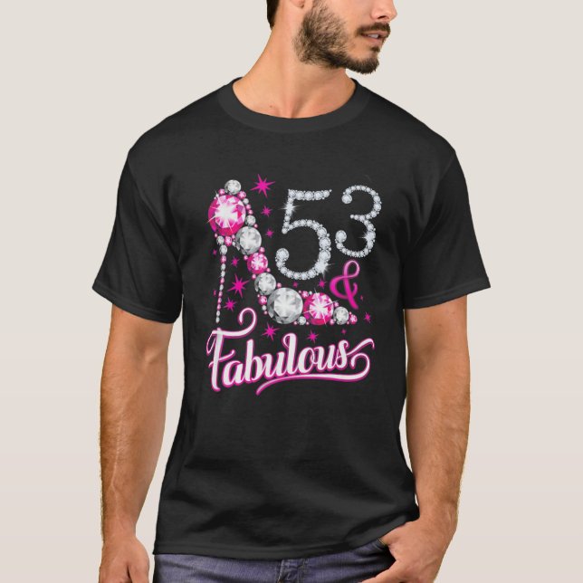 T-shirt Cinquante-Trois Et Fabuleux 53E Anniversaire Conce (Devant)
