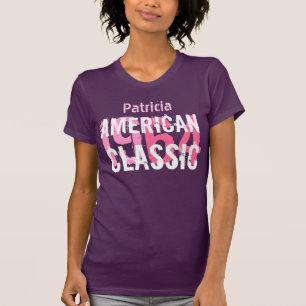 T-shirt cinquantième Anniversaire POURPRE nommé fait sur