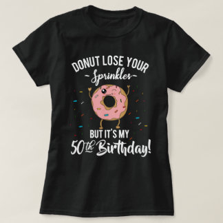 T-shirt cinquantième Beignet drôle d'anniversaire
