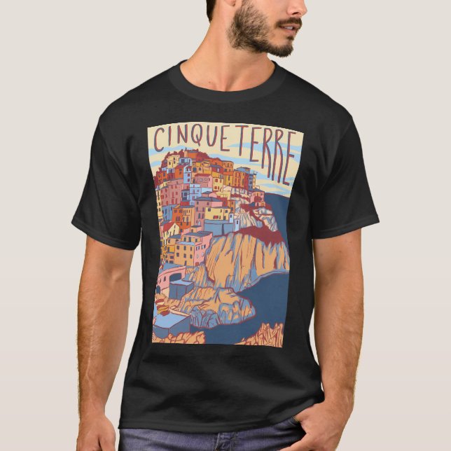 T-shirt Cinque Terre Italie (Devant)