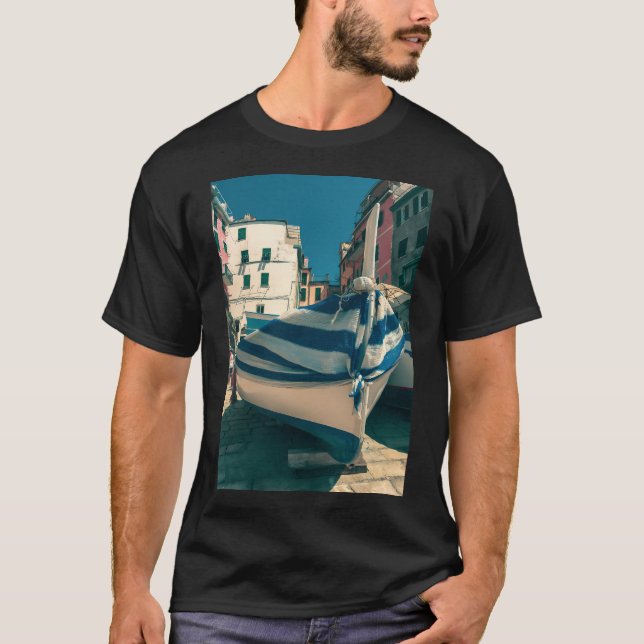 T-shirt Cinque Terre Le Bateau (Devant)