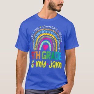 T-shirt Cinquième 5e année est ma jambe de retour à l'écol