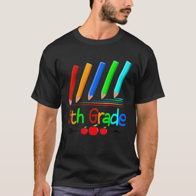 T-shirt Cinquième année professeur d'école à la rentrée él (Devant)