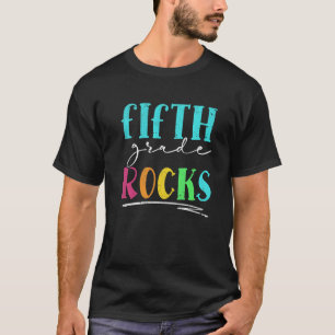 T-shirt Cinquième année Rocks Retour à l'équipe scolaire 5