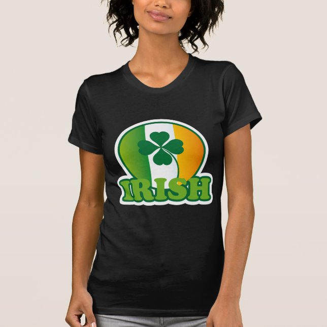 T-shirt Circle Irish Flag St. Patrick's Design (Devant)