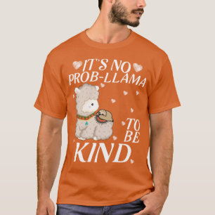 T-shirt circonscription de sloth llama ce n'est pas prob-l