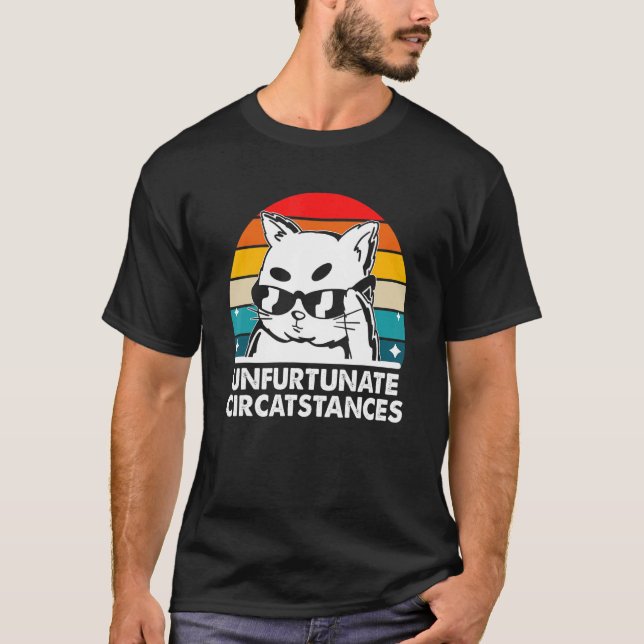 T-shirt Circonstances Malheureuses Chat  Dictons Chatons C (Devant)