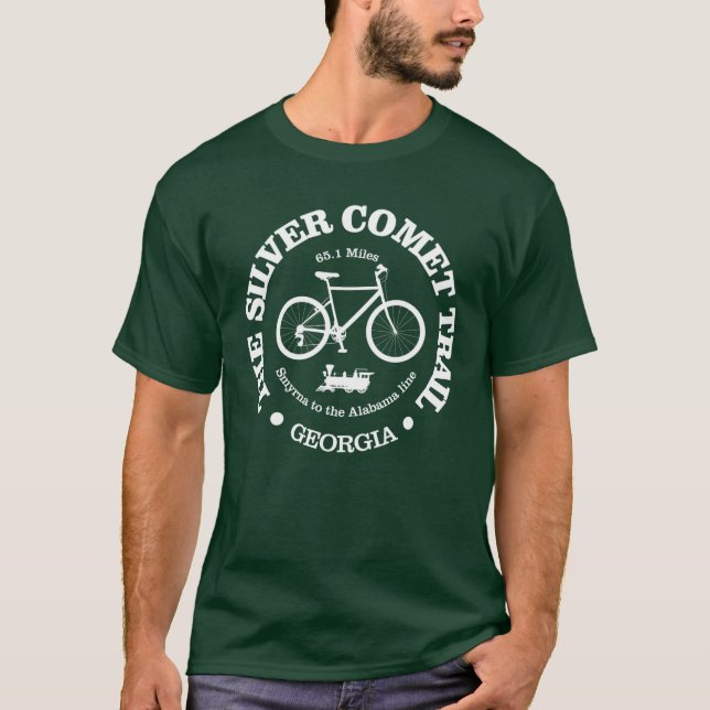 T-shirt Circuit à vélo sur le Silver Comet Trail (Devant)