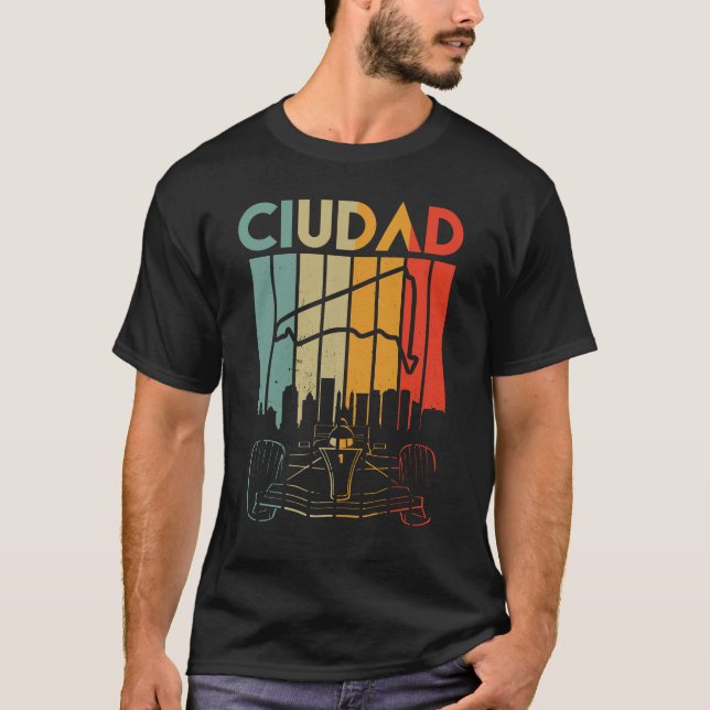 T-shirt Circuit de Formule Mexique Ciudad Mexicaine (Devant)