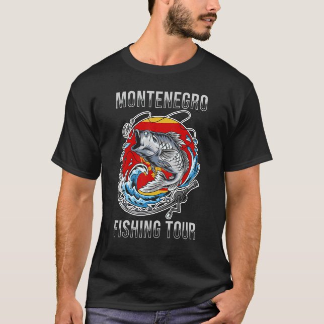 T-shirt Circuit de pêche au Monténégro (Devant)