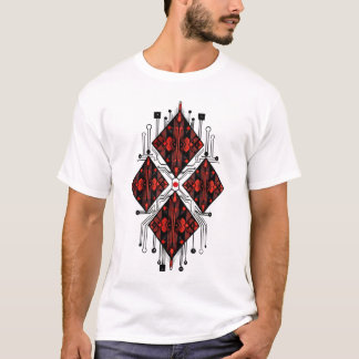 T-shirt Circuit Diamant Rouge