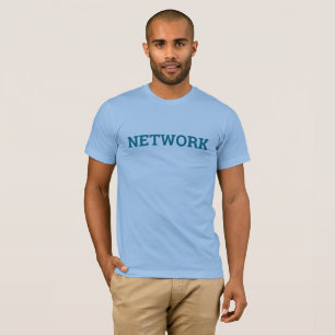 T-shirt Circuit imprimé humain IA Cyberpunk Bleu
