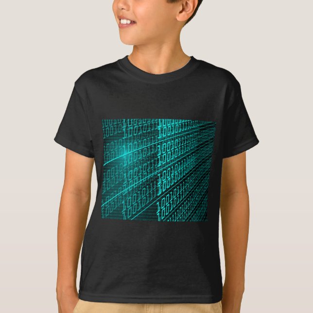 T-shirt Circuit informatique futuriste Cyberpunk (Devant)