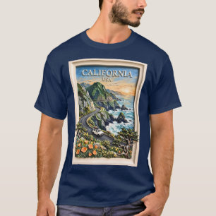T-shirt Circuit routier vintage de la côte californienne
