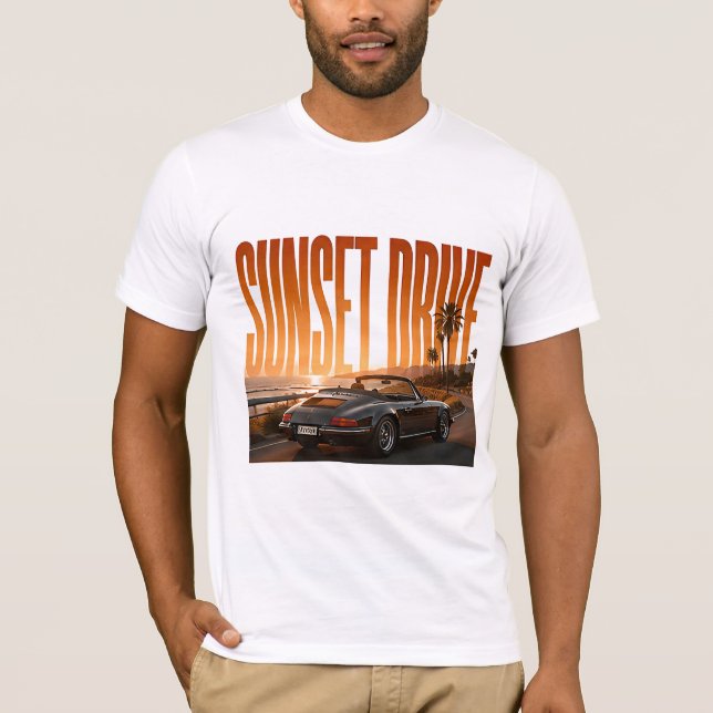 T-shirt Circuit Sunset Luxueux Graphique de Road Trip (Devant)