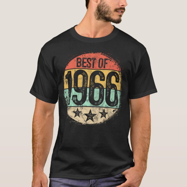 T-shirt Circulaire Best Of 1966 58 Ans 58E Anniversaire (Devant)