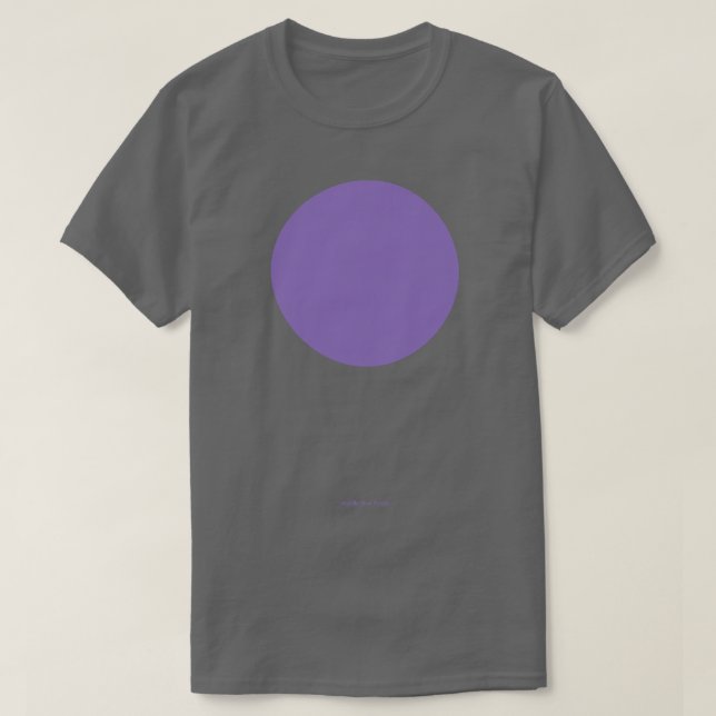 T-shirt Circulaire Crayola bleu moyen pourpre (Design devant)