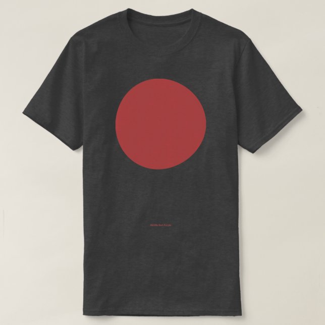 T-shirt Circulaire Crayola rouge moyen pourpre (Design devant)