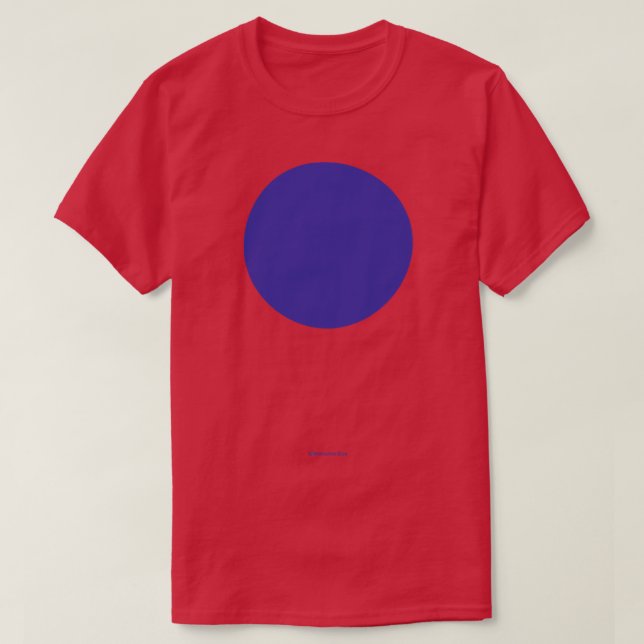 T-shirt Circulaire Crayola Ultramarine bleu (Design devant)