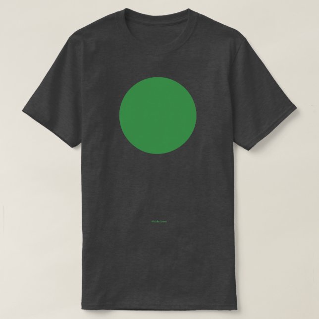 T-shirt Circulaire Crayola vert moyen (Design devant)