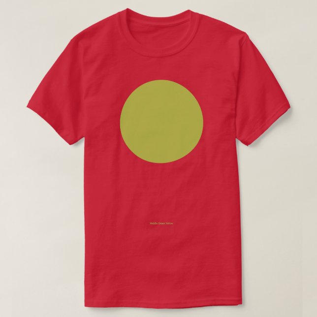 T-shirt Circulaire Crayola vert moyen jaune (Design devant)
