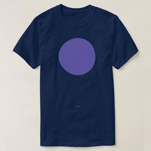 T-shirt Circulaire Crayola Violet Bleu (Design devant)