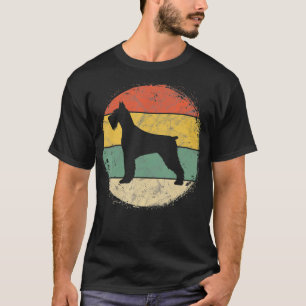 T-shirt Circulaire Retro Schnauzer Propriétaire Cadeau Sta