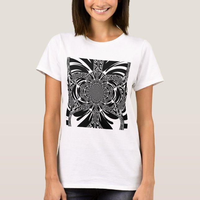 T-shirt Circulaire Zebra Kaleidoscope Art (Devant)