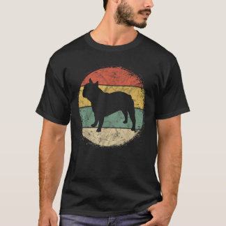 T-shirt Circular Retro French Bulldog Owner Gift Frenchie 