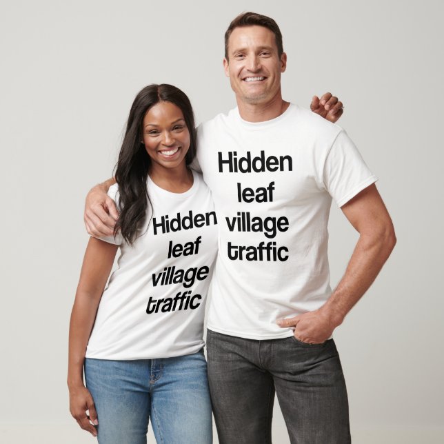 T-shirt Circulation du village de la feuille cachée (Unisexe)