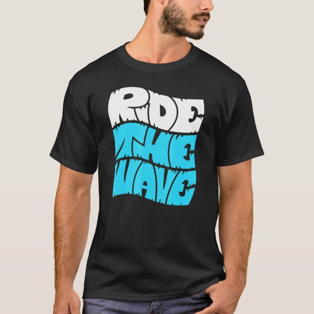 T-shirt Circuler La Citation De Surf Vague Surfer Dire Sur (Devant)