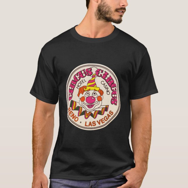 T-shirt Circus Circus Casino Hotel Clown Las Vegas (Devant)