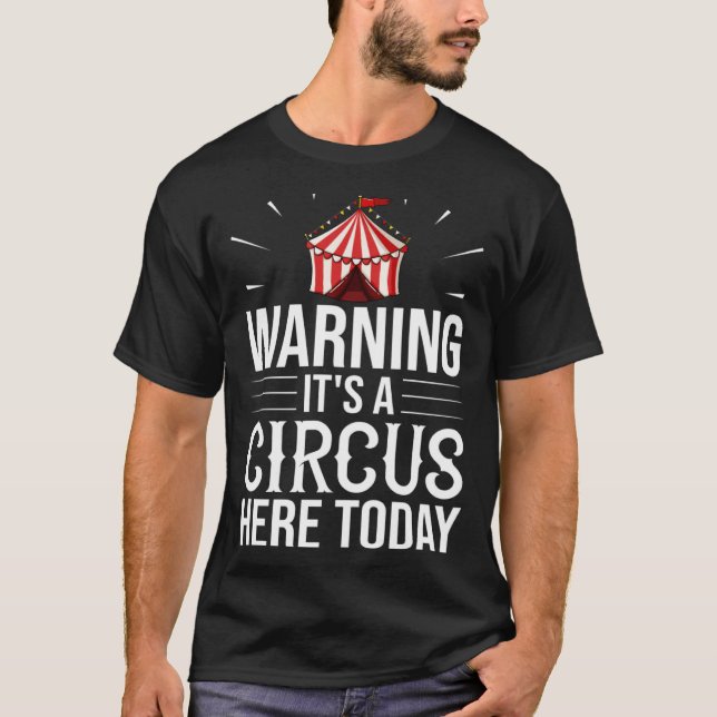 T-shirt Circus Director Tent Animals Clown (Devant)