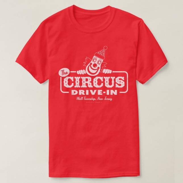 T-shirt Circus Drive Retro À Wall New Jersey (Design devant)