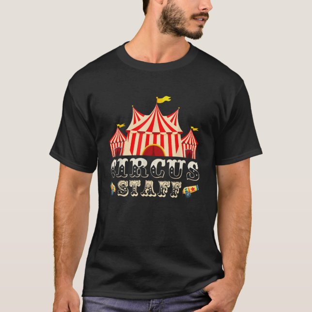 T-shirt Circus Party : Ringmaster Costume Circus Staf (Devant)