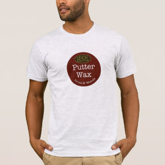 T-shirt cire de clubs de golf de gNoK sur la cire outre du