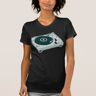 T-shirt Cire de la vieille école / Tourne-disque