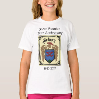 T-shirt Cire du 100e anniversaire de la Réunion de Shore (
