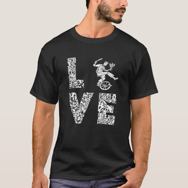 T-shirt Cirque Amour Unicycle Show Balancing Leopard Circu (Devant)