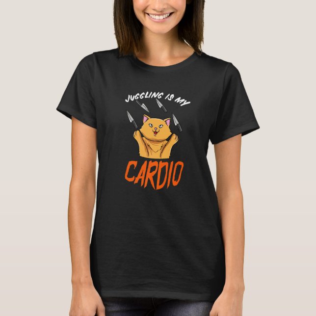 T-shirt Cirque Jongleur de Chats Jonglant (Devant)