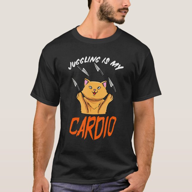 T-shirt Cirque Jongleur de Chats Jonglant (Devant)