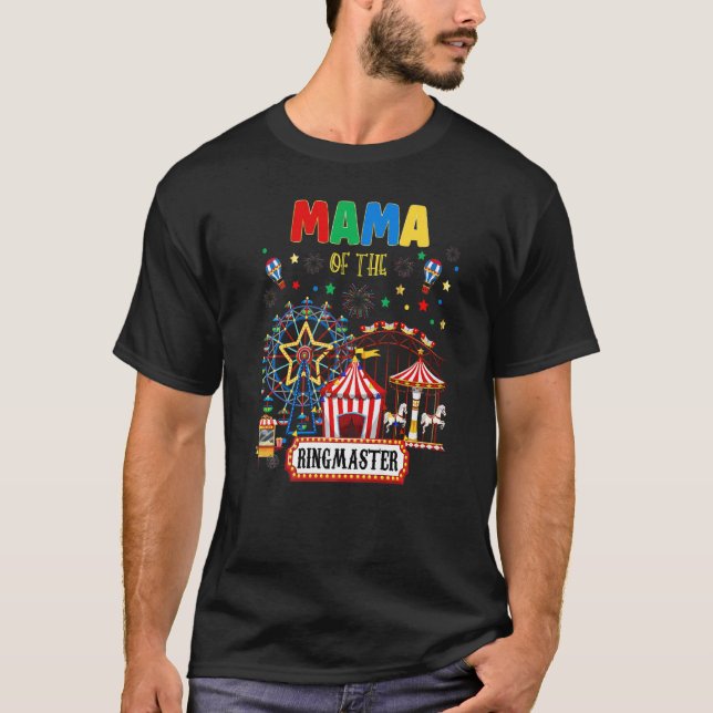 T-shirt Cirque Matching Famille Ringmaster Anniversaire Fê (Devant)
