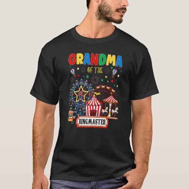 T-shirt Cirque Matching Famille Ringmaster Anniversaire Fê (Devant)